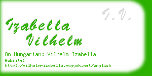 izabella vilhelm business card